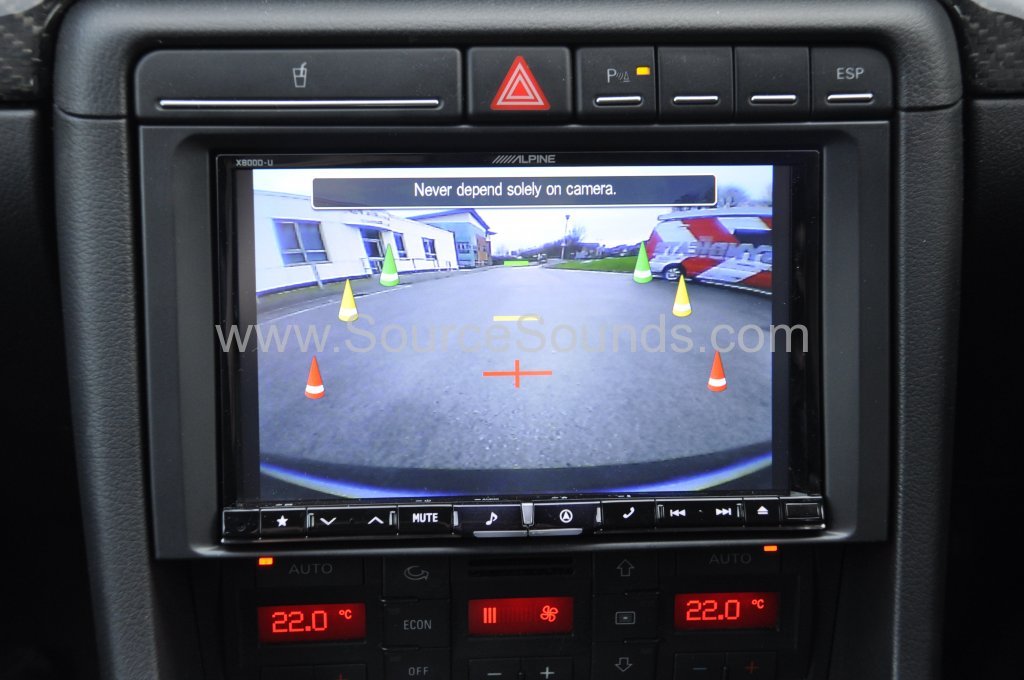 Audi RS4 2006 reverse camera upgrade 010