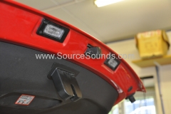 Reverse camera fitted to Audi TT boot