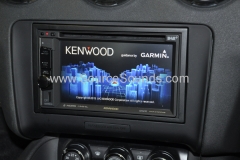 Kenwood navigation screen installed in Audi TT