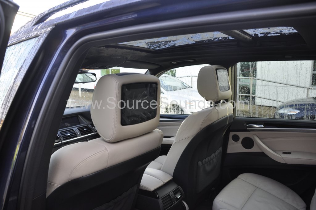 BMW X5 2010 rosen headrest upgrade 006