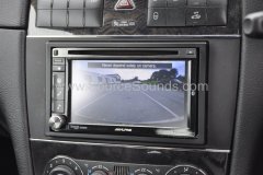 Mercedes CLK 320 2008 reverse camera upgrade 005