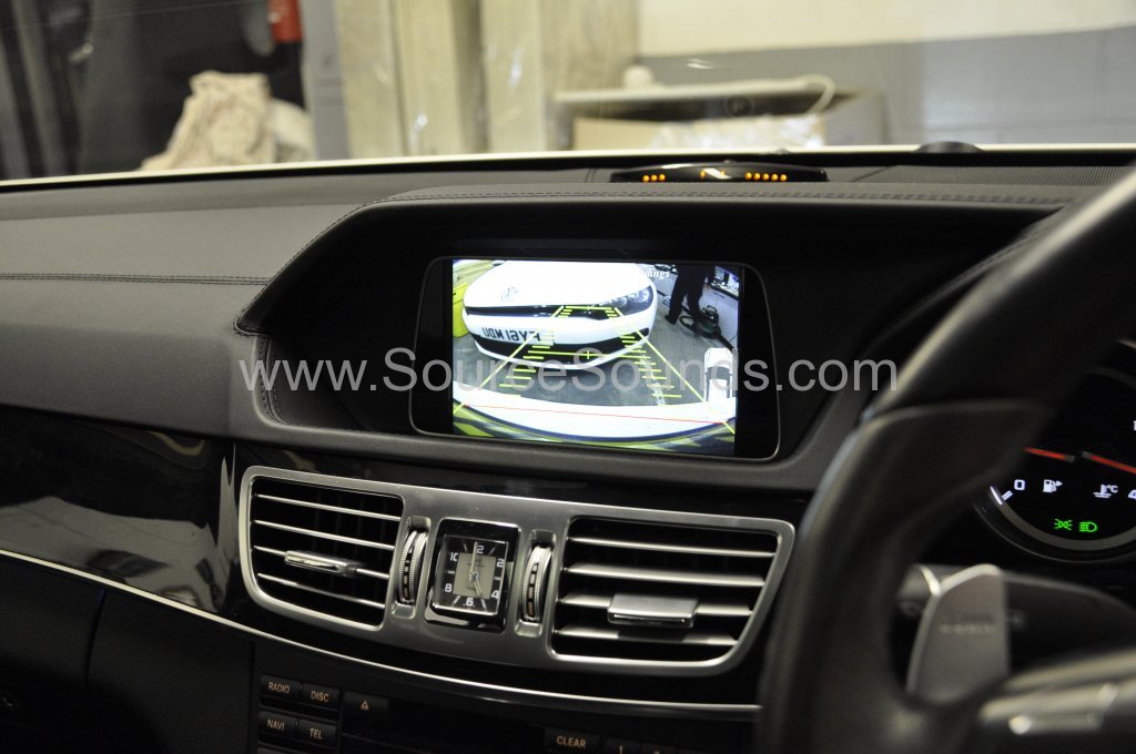 Mercedes E63 AMG reverse camera upgrade 007