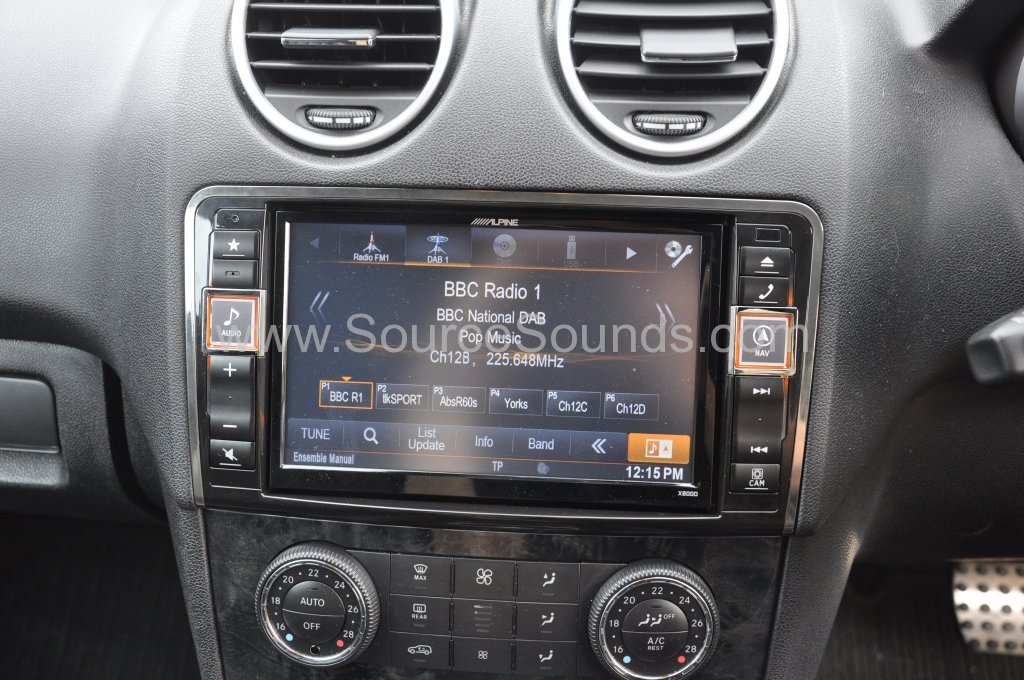 Mercedes ML 2008 navigation audio upgrade 009
