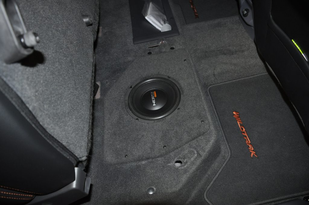 What is a subwoofer? Custom built under rear seat enclosure